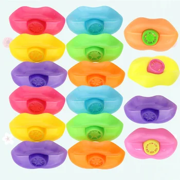 20 штук креативных забавных свистков в форме губ, шумоподавители, наполнители для сумок для вечеринок, спортивная команда для детей