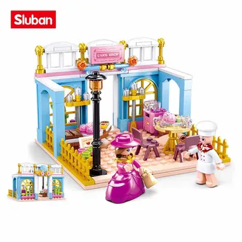 Sluban Building Block Toys Girls Dream Village, 199 шт. кирпичей, пекарня B0873, совместимость с конструкторами ведущих брендов