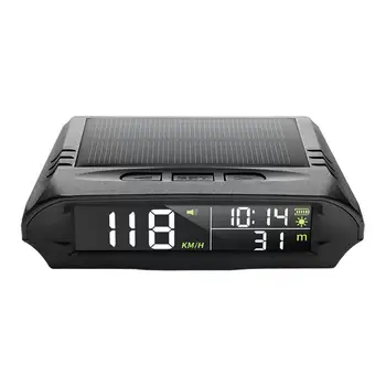 Автомобильный HUD Спидометр Головной Дисплей GPS Часы Температура Солнечная USB Зарядка Автомобильных Аксессуаров Цифровая Высота T4B0