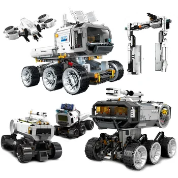 Блуждающая Земля II Строительные блоки Фигурки астронавта Лунный корабль Лунный Транспортер Космическая станция Кирпичи игрушки для детского подарка