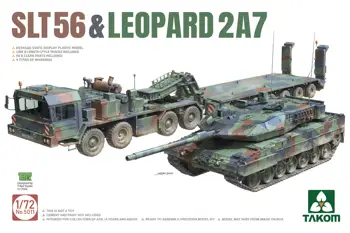 Комплект пластиковых моделей TAKOM 5011 в масштабе 1/72 SLT56 и Leopard 2A7